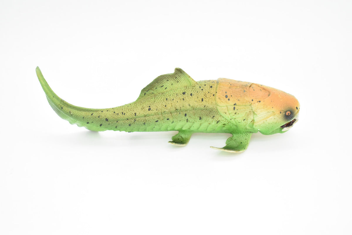 Dunkleosteus, Prehistoric Fish, Dinosaur, Museum Quality, Rubber Fish, Hand Painted, Realistic Toy Figure, Diorama Model, Kids, Educational, Gift,    8 Inches.