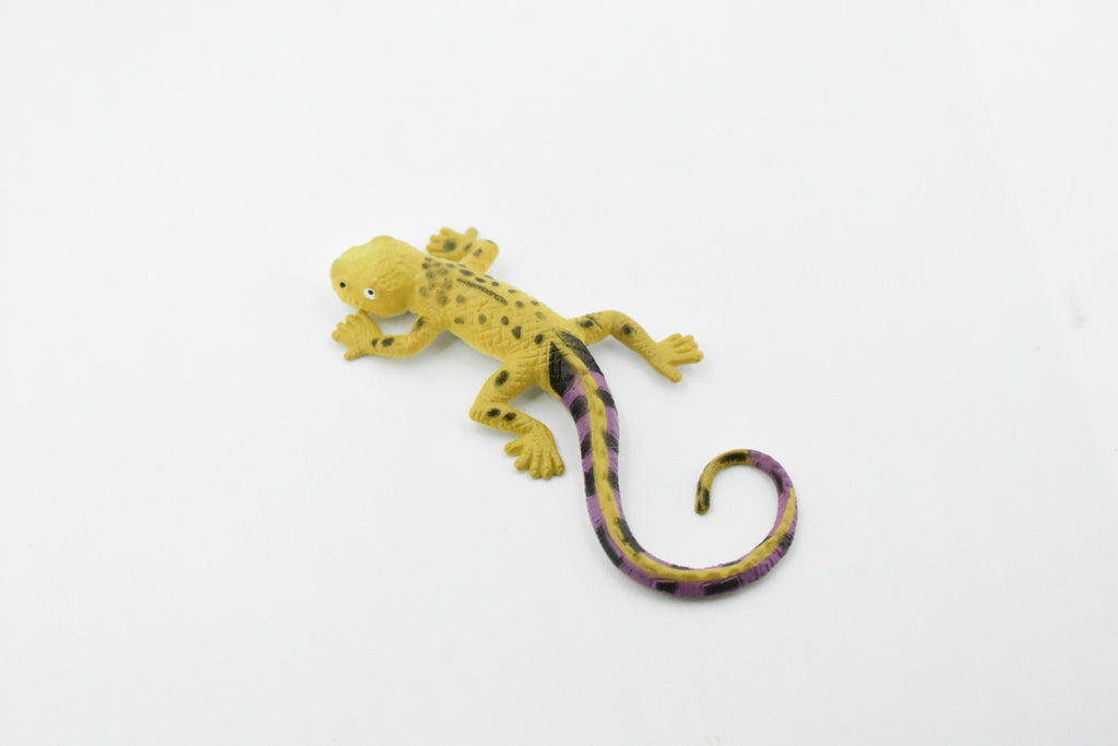 Gecko with Purple Tail, Lizard, Reptile, Soft Stretchy Rubber Toy, Realistic, Rainforest, Figure, Model, Replica, Kids, Educational, Gift   4"     F0113 B13