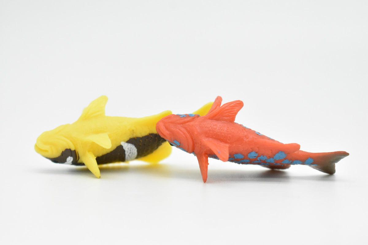 Tropical Fish, Saltwater, Set of 2, Realistic, Plastic, Fish Design, Educational, Hand Painted, Figure, Lifelike, Model, Replica, Gift      2"   CWG217 BB46