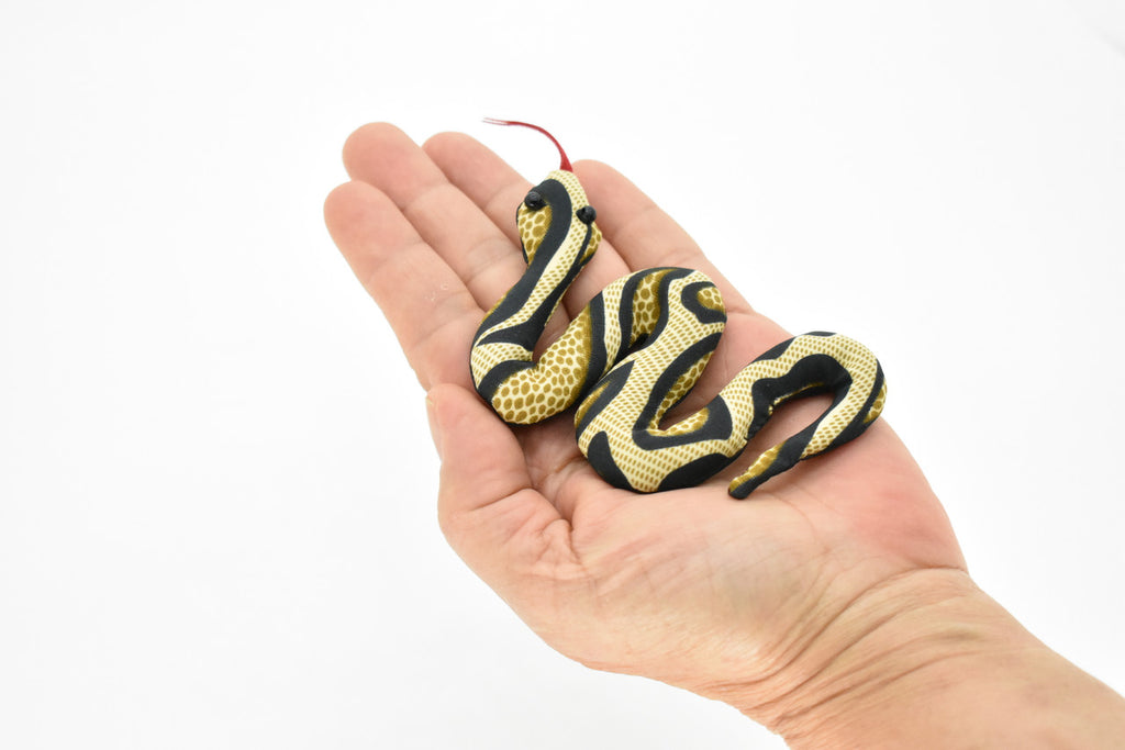 Snake, Reptiles, Brown, HandMade In Thailand, Sand Creatures, Paper Weight, Bean Bag, Cornhole, Game, Toy, Kids, Educational,  4 Inches.