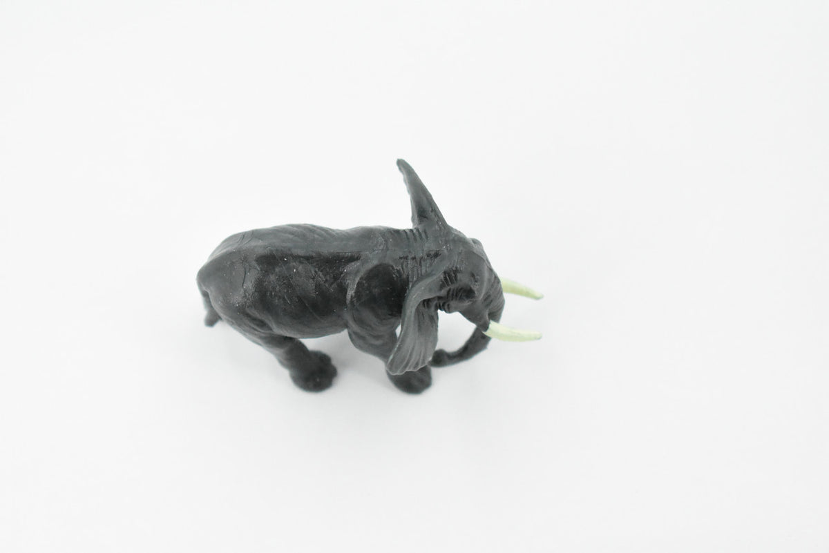 Elephant, African elephant, Very Nice Rubber Design, Hand Painted, Realistic, Educational, Diorama Model, Replica, Toy, Kids, Gift,     2 1/2 Inches.      CH420 BB108