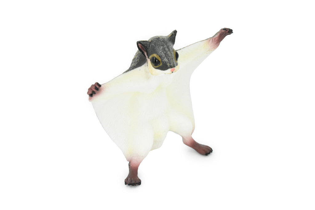  Flying Squirrel, Sciuridae, Museum Quality, Hand Painted, Rubber Mammal, Realistic Toy Figure, Model, Replica, Kids, Educational,  6 1/2 Inches.
