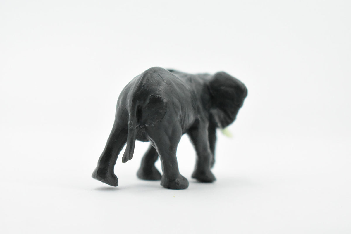 Elephant, African elephant, Very Nice Rubber Design, Hand Painted, Realistic, Educational, Diorama Model, Replica, Toy, Kids, Gift,     2 1/2 Inches.      CH420 BB108