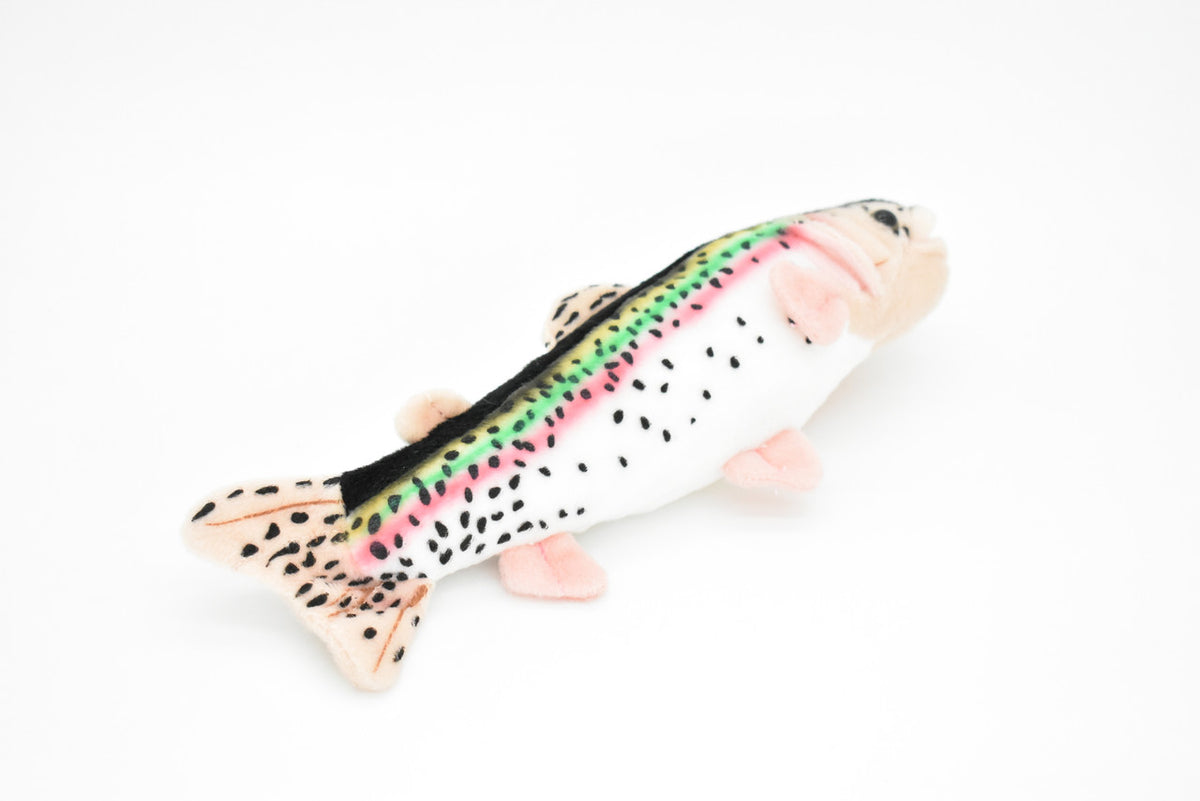 Rainbow Trout Plush Toy, Realistic Stuffed Animal, Soft Plush Fish, Stuffed Fish, Educational, Toy, Kids, Gift,      10"       F2401 BB61