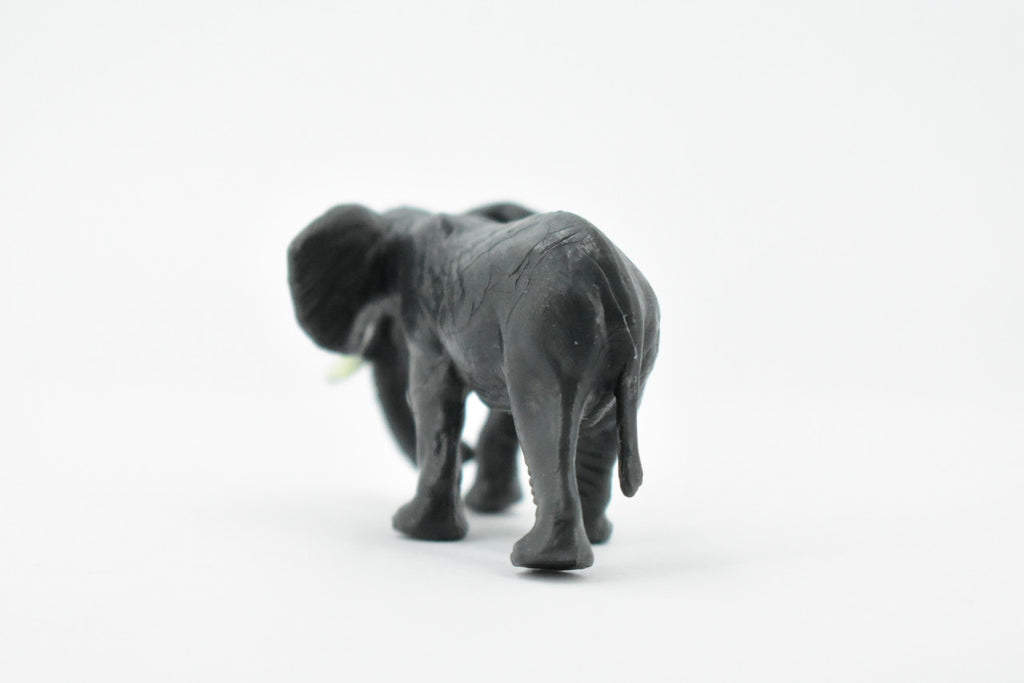 Elephant, African elephant, Very Nice Rubber Design, Hand Painted, Realistic, Educational, Diorama Model, Replica, Toy, Kids, Gift,     2 1/2 Inches.      CH420 BB108