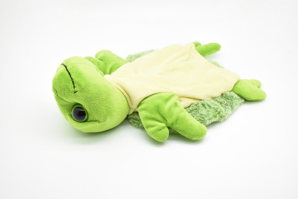 Sea Turtle, Hand Puppet, Very Nice Plush, Stuffed, Marine Reptiles, Chelonioidea, Educational, Realistic Figure, Lifelike Model, Replica, Toy, Kids, Gift,     13 Inches.    CWG291 BB49