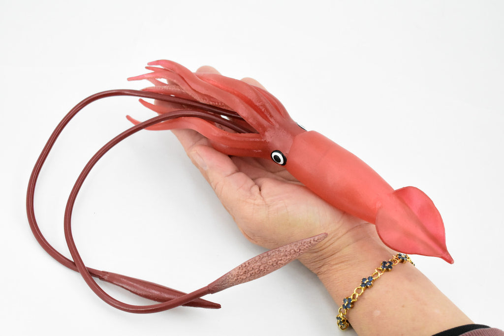 Squid, Giant, Architeuthis dux, Museum Quality, Rubber Animal, Hand Painted, Realistic Toy Figure, Model, Replica, Kids, Educational, Gift,       18"      CH235 BB120