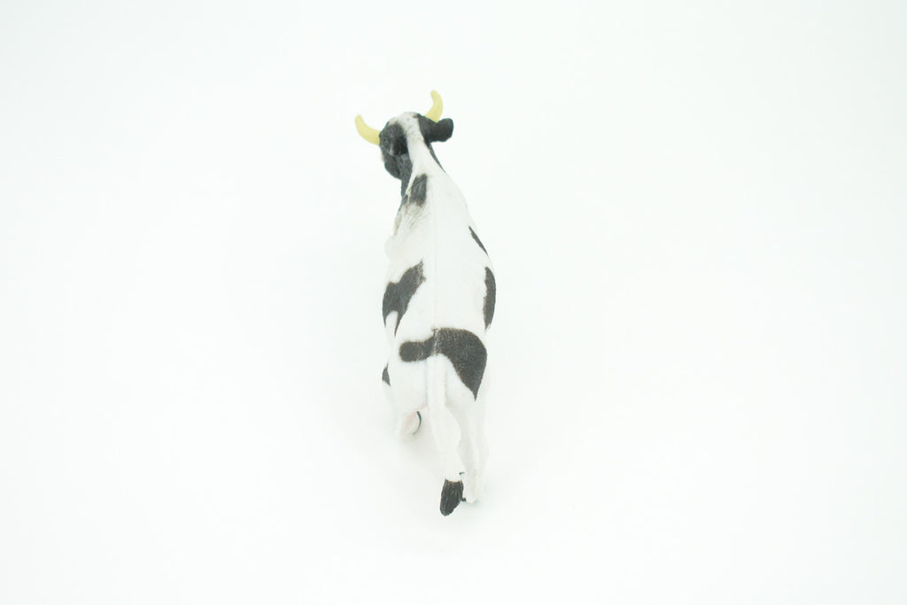 Cow, Dairy Cow, Educational, Hand Painted, Plastic Animal, Realistic, Toy Figure, Model, Replica, Kids, Gift,      5 1/2"   WR19 B233