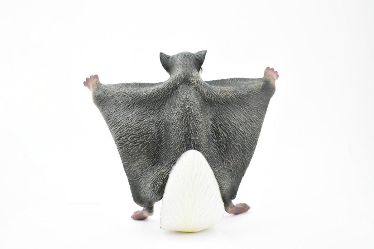 Flying Squirrel, Sciuridae, Museum Quality, Hand Painted, Rubber Mammal, Realistic Toy Figure, Model, Replica, Kids, Educational,  6 1/2 Inches.