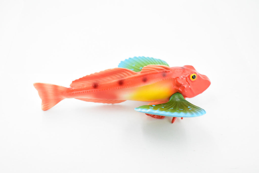 Fish, Flying Gurnard Fish, Barred Bichir, Museum Quality, Hand Painted, Rubber Fish, Realistic Toy Figure, Model, Replica, Kids, Educational, Gift,     7"    CH343 BB134