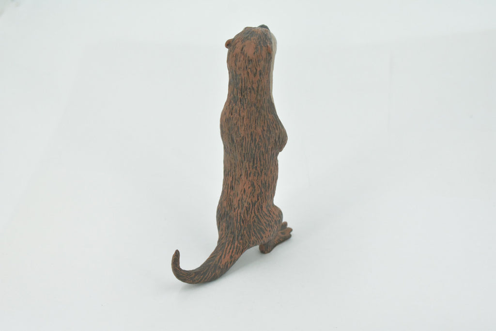 Otter, River Otter, North American, Museum Quality, Hand Painted, Rubber Animal, Realistic, Toy, Figure, Model, Replica, Kids, Educational, Gift,    5"    CH602 BB165