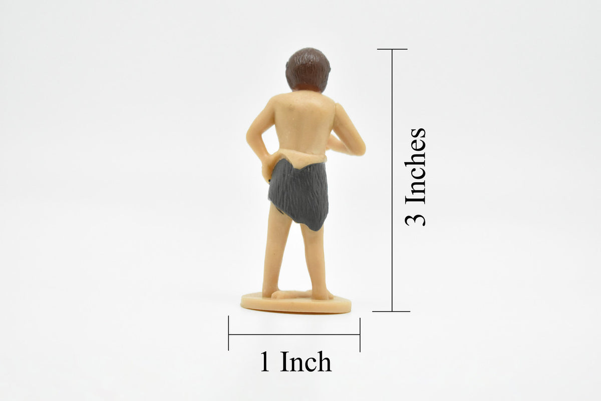 Prehistoric Man, Caveman, Doing Sign Language, Very Nice Plastic Reproduction 2 3/4"   F4461 B222