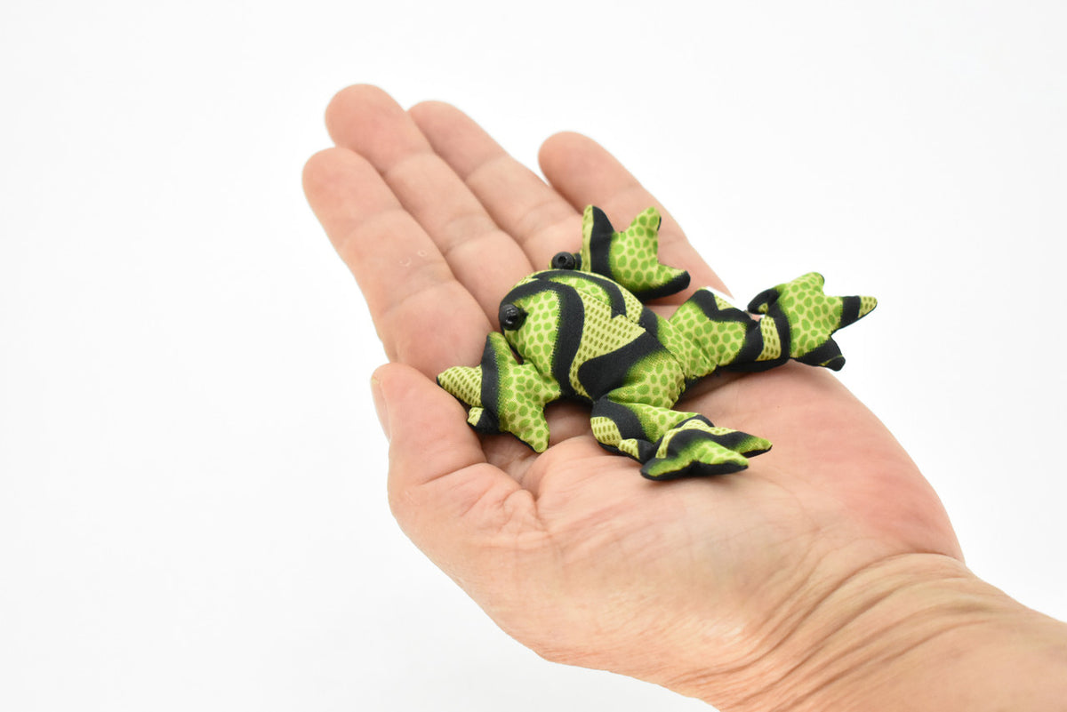 Frog, Amphibians, Green, HandMade In Thailand, Sand Creatures, Paper Weight, Bean Bag, Cornhole, Game, Toy, Kids, Educational, 3 Inches.