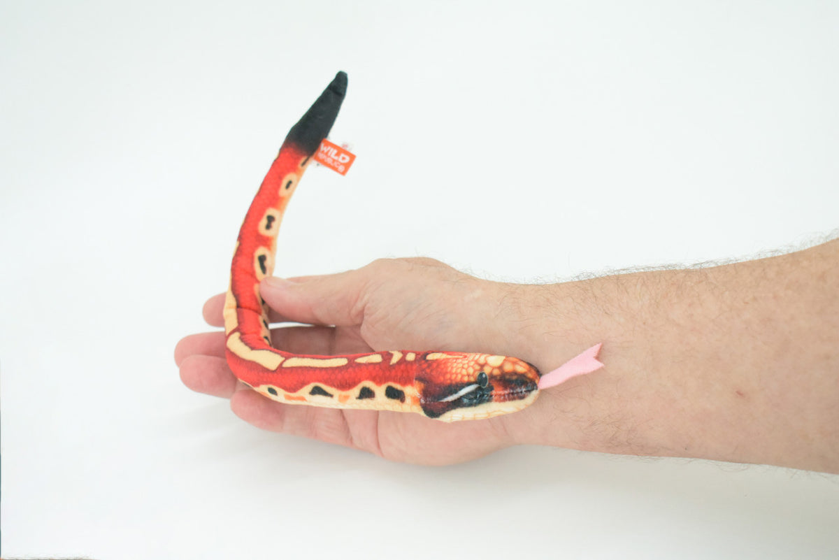 Snake, Red Boa constrictor, Very Nice Plush, Stuffed Animal, Educational, Realistic Figure, Lifelike Model, Replica, Gift ,   12"   WR01 B306