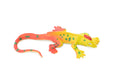 Iguana, Rainbow Iguana Lizard Stretchy Rubber Toy, Realistic, Rainforest, Figure, Model, Replica, Kids, Educational, Gift 3"  F0115 B13