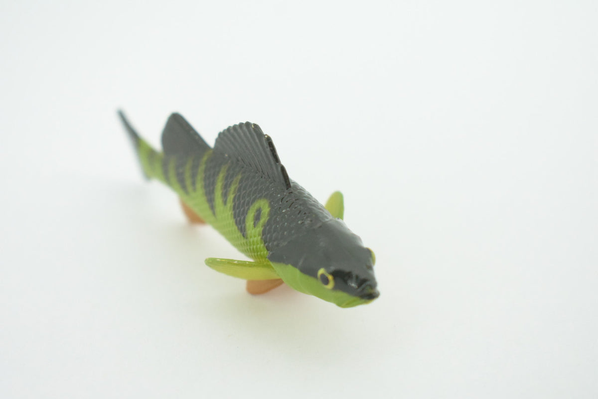 Yellow Perch, Hand Painted, Educational, Rubber Fish, Realistic Figure, Lifelike Model, Figurine, Replica, Gift,      2 3/4"    SF14 B31