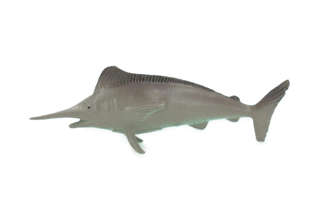 Swordfish, Broadbills, Billfish, Rubber Fish, Realistic Toy Figure, Model, Replica, Kids, Hand Painted, Educational, Gift, 2 3/4" F583 B34 
