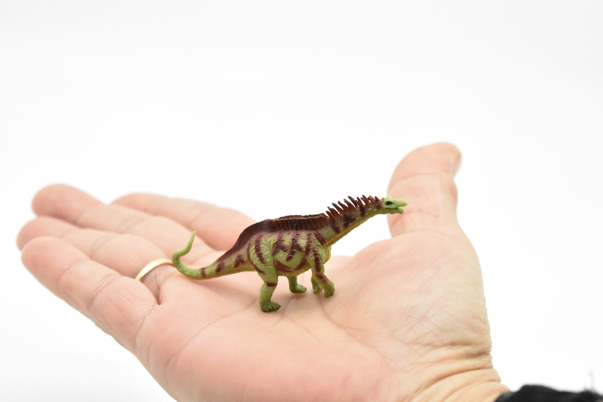 Amargasaurus Dinosaur, Museum Quality, Animal, Educational, Realistic Hand Painted, Figure, Lifelike Model, Vintage Replica, Toy,  3 Inches. 