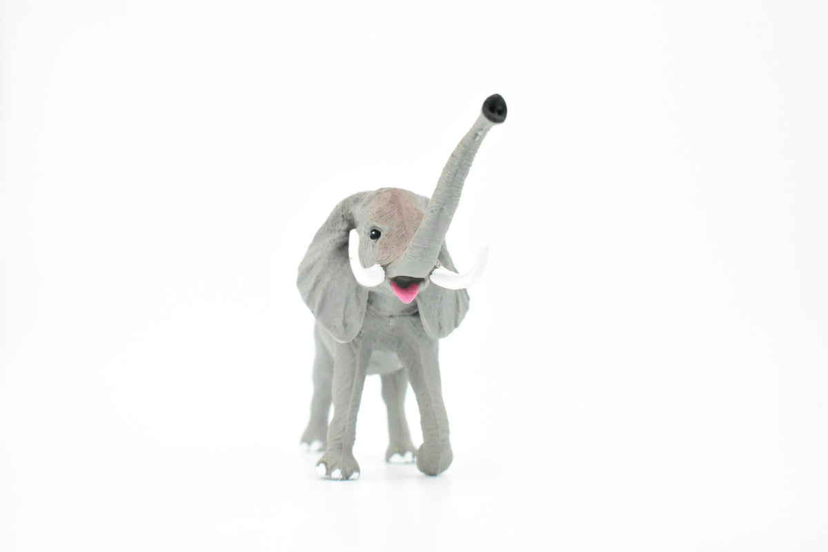 Elephant, Bull, Very Nice Plastic Design, African Animal Figure, Educational, Figure, Lifelike, Diorama Model, Figurine, Replica, Toy, Gift,    7 Inches.     CWG87 B237