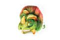Triceratops Dinosaur, Puppet Very Nice Plush Hand Puppet  9"  CWG61 B317