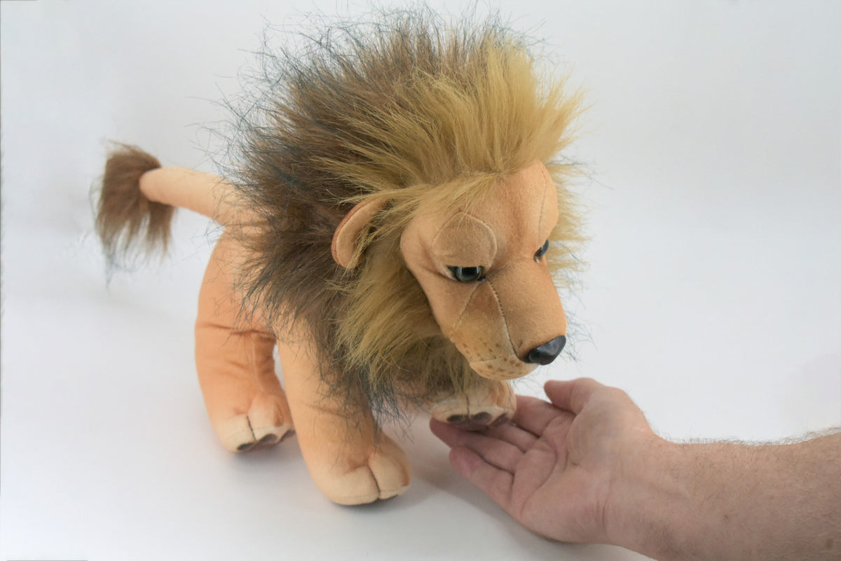 Male Lion, African lion, Very Nice Plush, Stuffed Animal, Educational, Toy, Kids, Realistic Figure, Lifelike Model, Replica, Gift,      16"    WR10 BB311