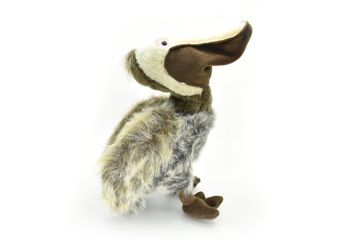 Pelican, Brown, Very Nice Plush Bird, Realistic, Lifelike, Stuffed, Bird, Soft, Toy, Educational, Animal, Kids, Gift,   14 inches