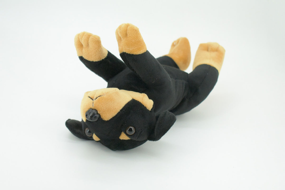 Rottweiler Dog, Laying Down, High Quality, Realistic Stuffed Animal, Dog, Canine, Plush Toy, Lifelike Model, Soft, Kids, Educational, Gift,      10 Inches      CA07 BB319