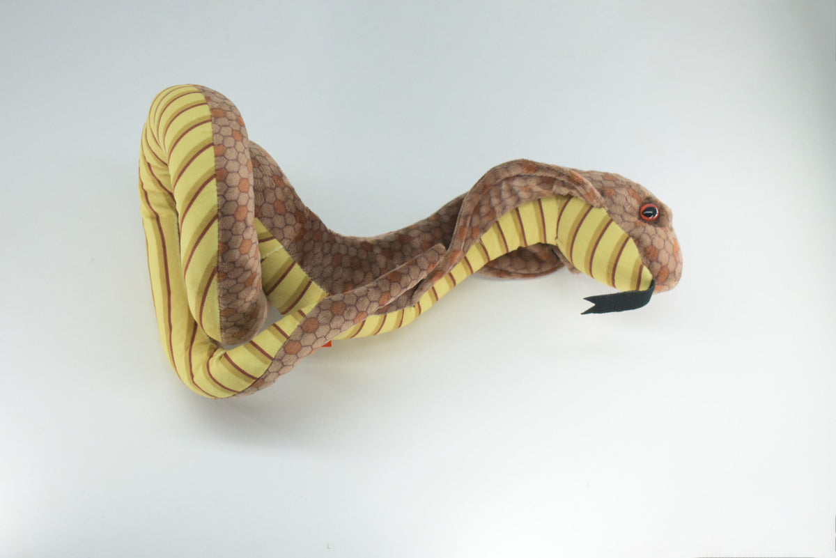 Cobra, Naja, Nice Plush Snake, Stuffed Reptile, Educational, Realistic Figure, Lifelike Model, Replica, Gift ,   12"   WR12 BB312