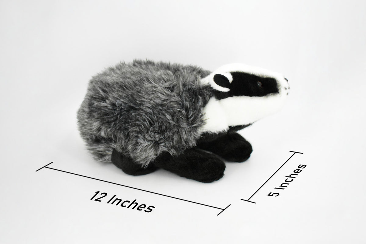 Badger, Omnivores, Mustelidae, Realistic, Lifelike, Stuffed Animal, Soft, Educational, Toy, Kids, Gift, Very Nice Plush Animal