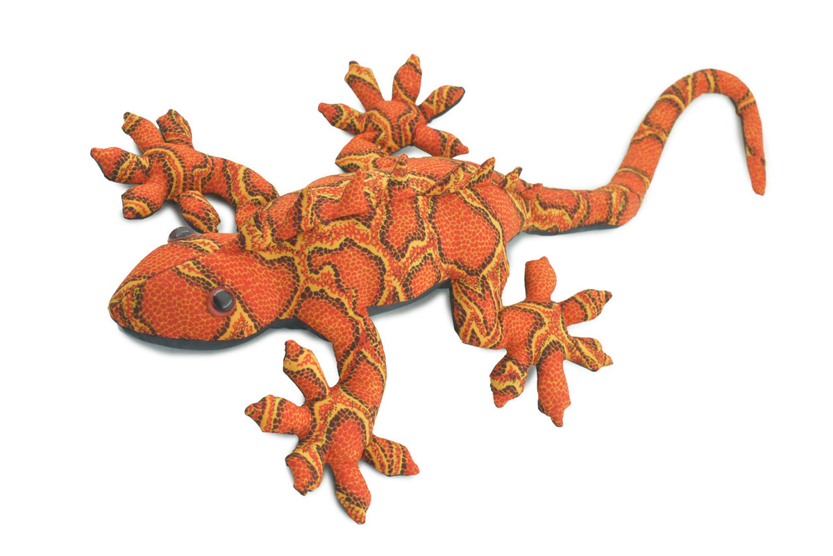 Lizard, Reptiles, Iguana, Orange, Hand Made, Thailand Sand Creatures, Toy, Paper Weight, Bean Bag, Cornhole, Game, Kids, Educational, Gift, 17", 2 lbs, TH63 BB308 