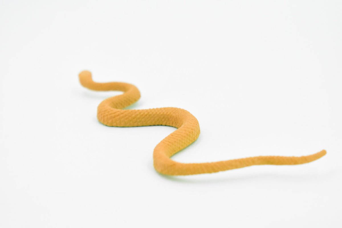 Snake, king Brown Snake, Mulga, Rubber Reptile, Educational, Realistic Hand Painted, Figure, Lifelike Model, Figurine, Replica, Gift,       4 1/2"       F3464 B360