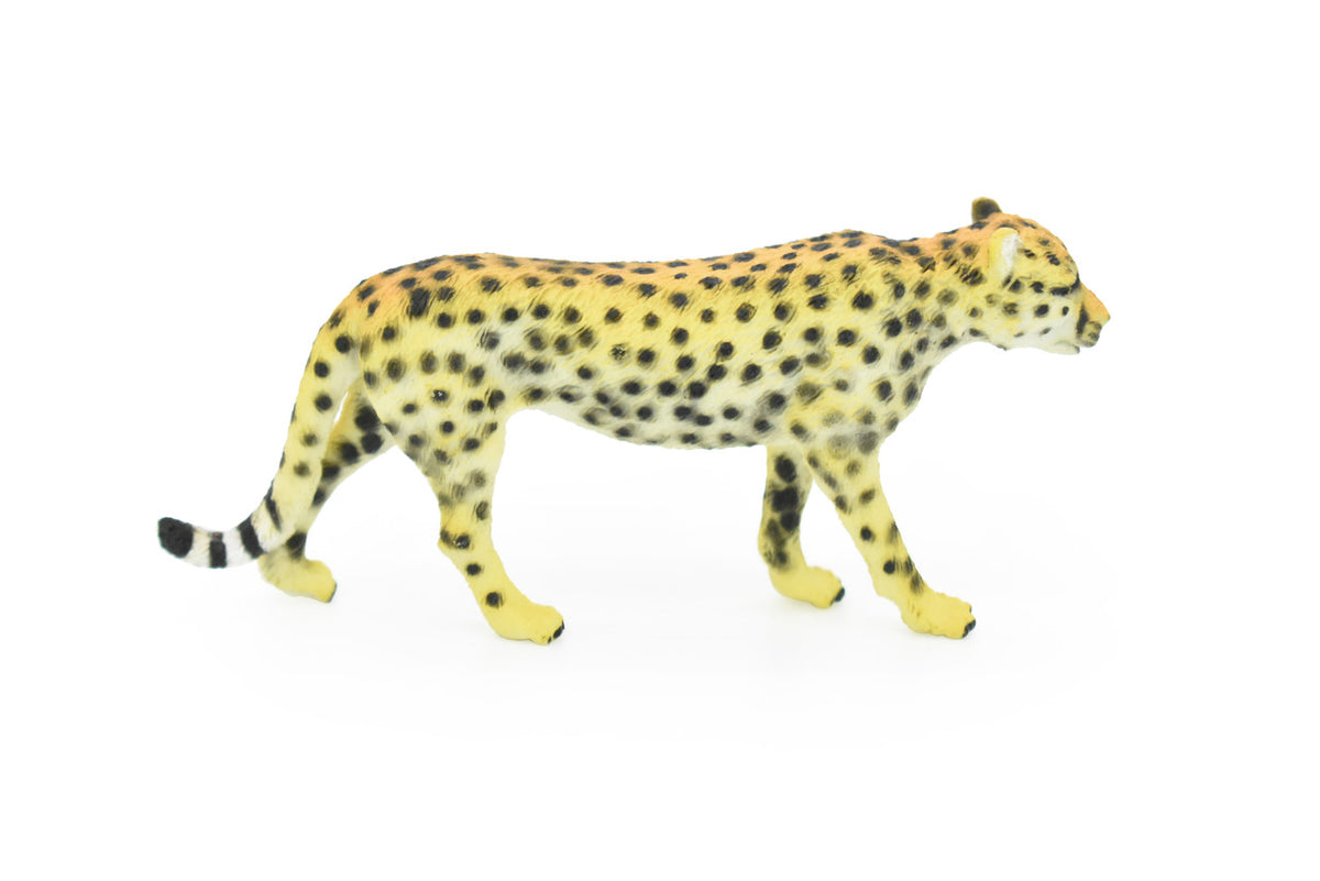 Cheetah, Cat, Africa, Very Realistic Rubber Figure, Model, Hand Painted Figurines     3.5"      CH144 B245