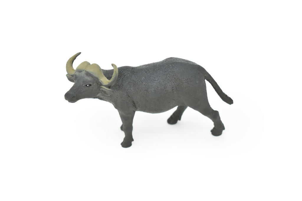 Cape Buffalo, African, Figure, Model, Figurine, Educational, Animal, Kids, Gift Museum Quality Plastic Replica, Hand Painted       4 1/2"      CH143 B245