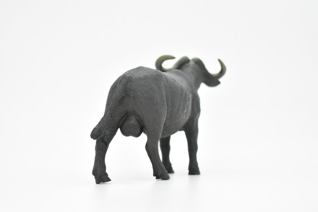 Cape Buffalo, African, Figure, Model, Figurine, Educational, Animal, Kids, Gift Museum Quality Plastic Replica, Hand Painted       4 1/2"      CH143 B245