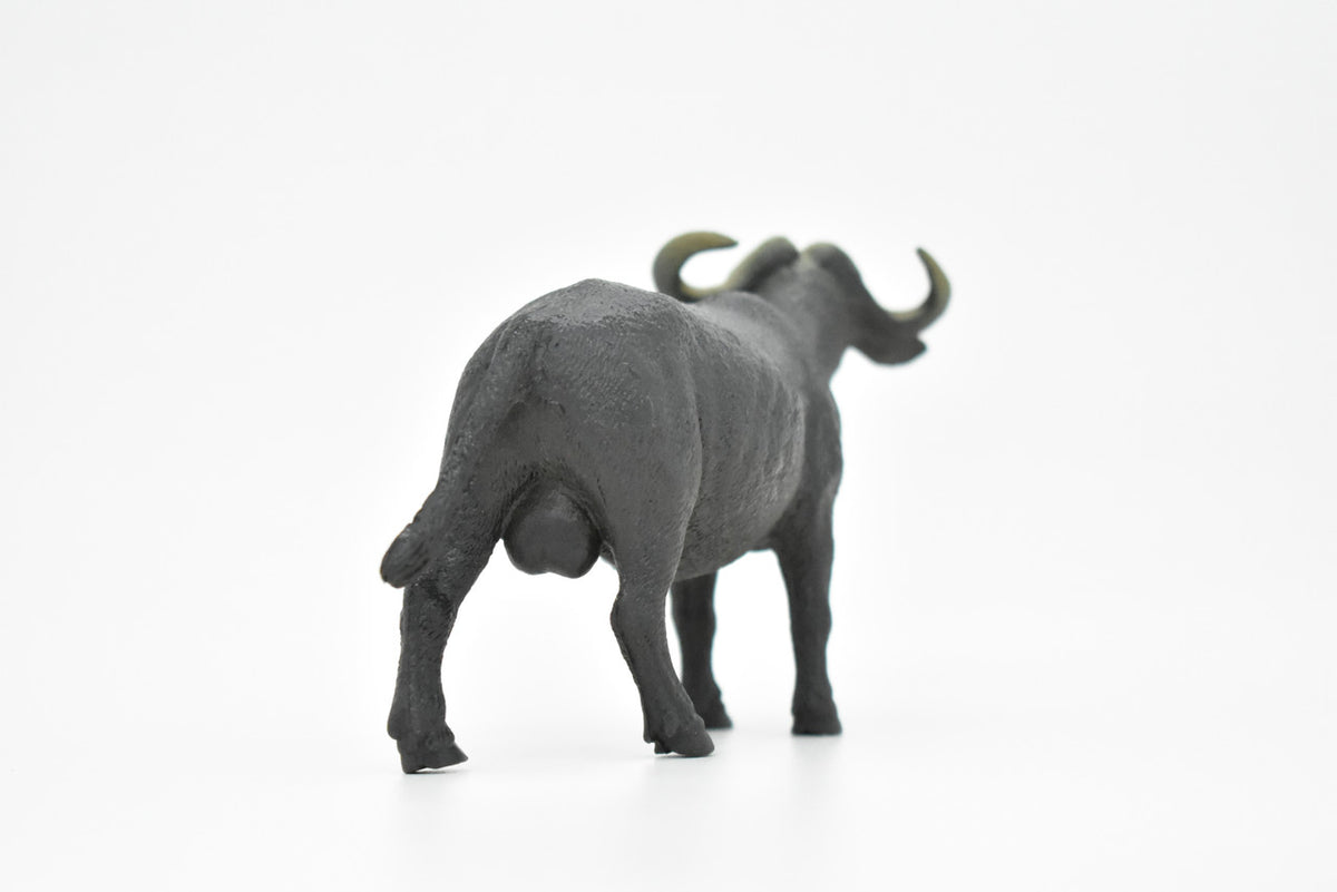 Cape Buffalo, African, Figure, Model, Figurine, Educational, Animal, Kids, Gift Museum Quality Plastic Replica, Hand Painted       4 1/2"      CH143 B245