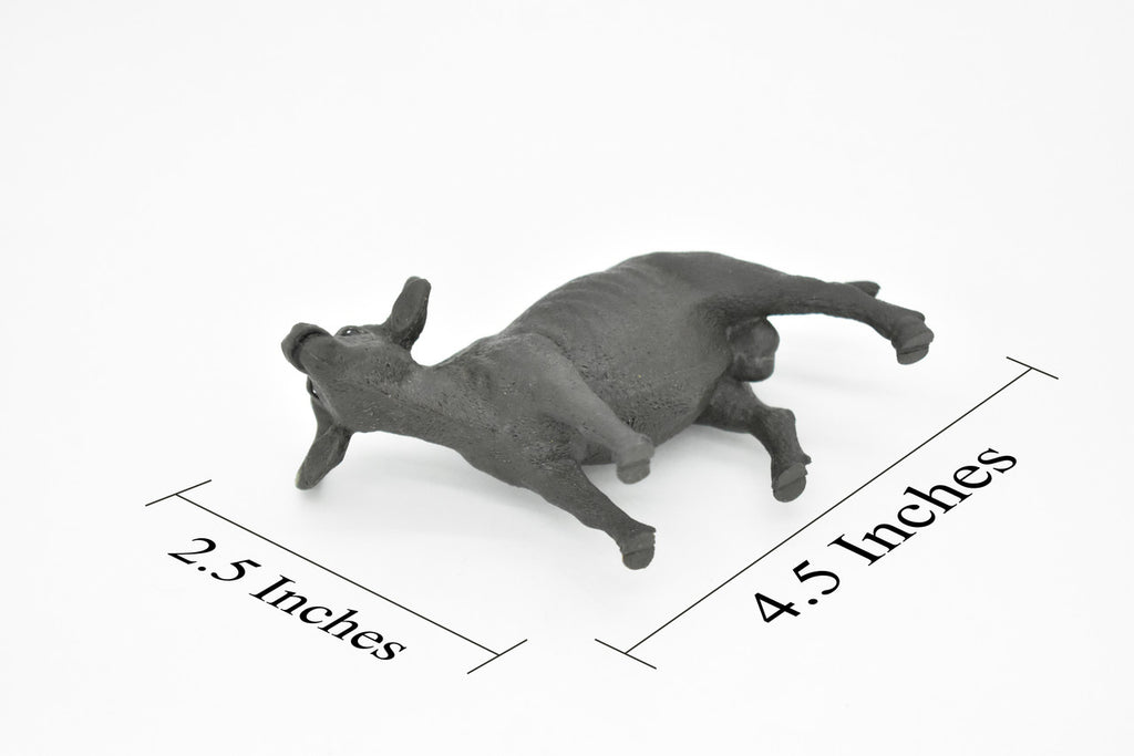 Cape Buffalo, African, Figure, Model, Figurine, Educational, Animal, Kids, Gift Museum Quality Plastic Replica, Hand Painted       4 1/2"      CH143 B245