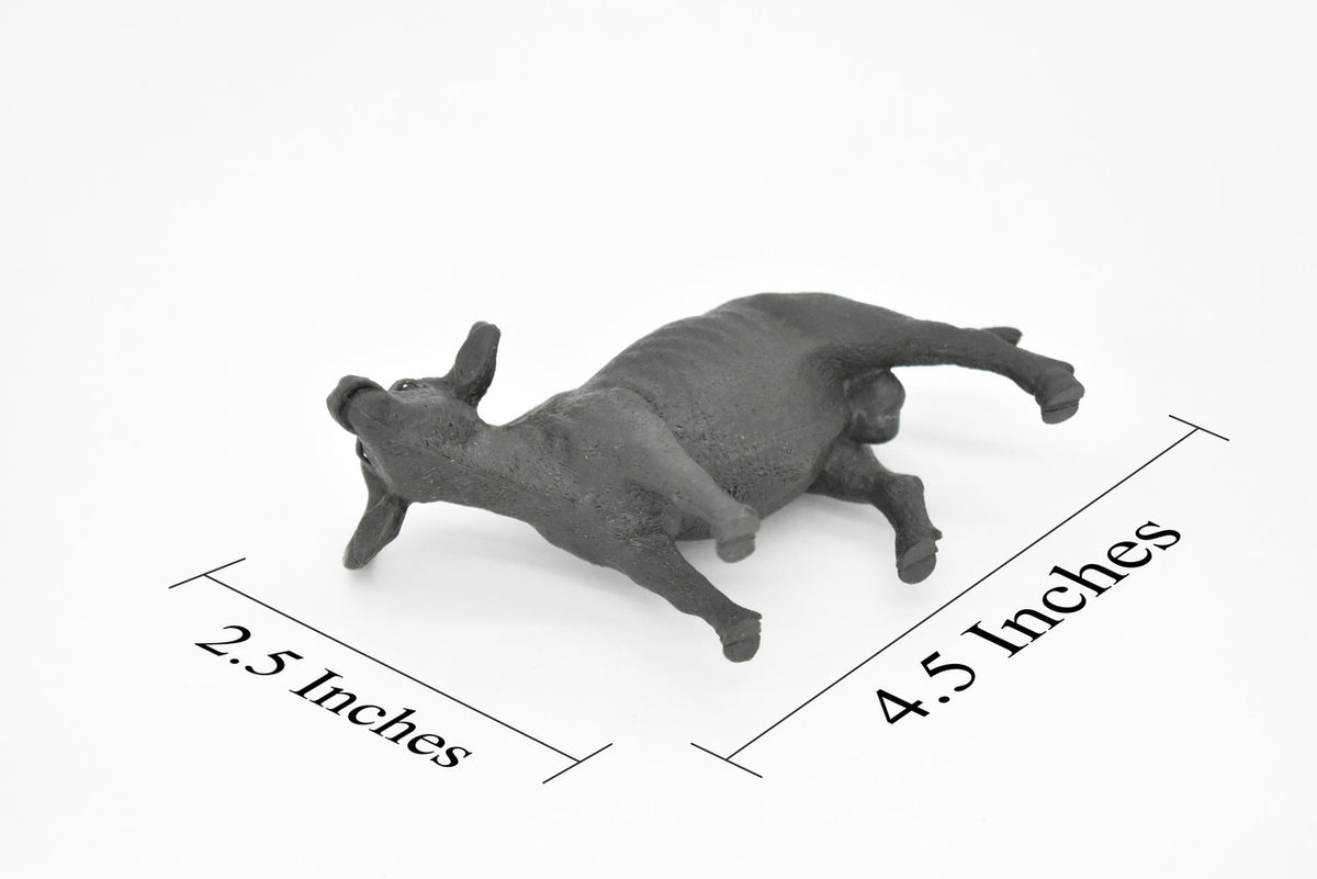 Cape Buffalo, African, Figure, Model, Figurine, Educational, Animal, Kids, Gift Museum Quality Plastic Replica, Hand Painted       4 1/2"      CH143 B245