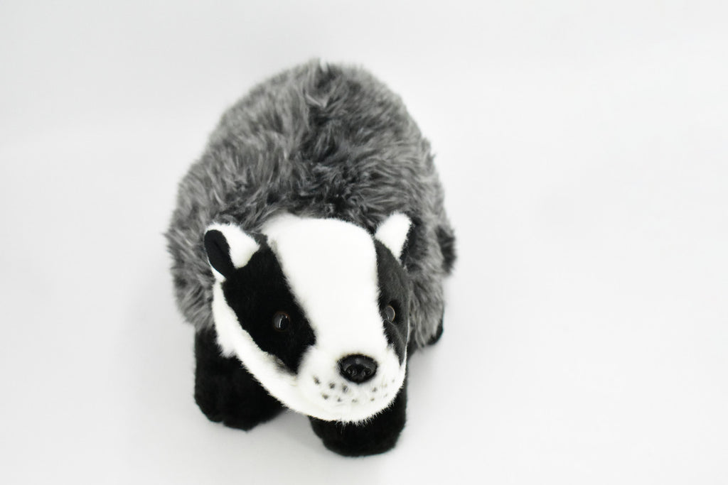 Badger Plush Toy, Realistic Stuffed Animal, Mustelidae, Lifelike Stuffed Badger, Soft, Educational, Toy, Kids, Gift,   12"  F4505 BB51