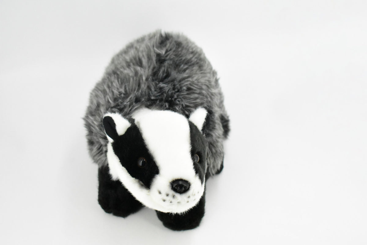 Badger Plush Toy, Realistic Stuffed Animal, Mustelidae, Lifelike Stuffed Badger, Soft, Educational, Toy, Kids, Gift,   12"  F4505 BB51