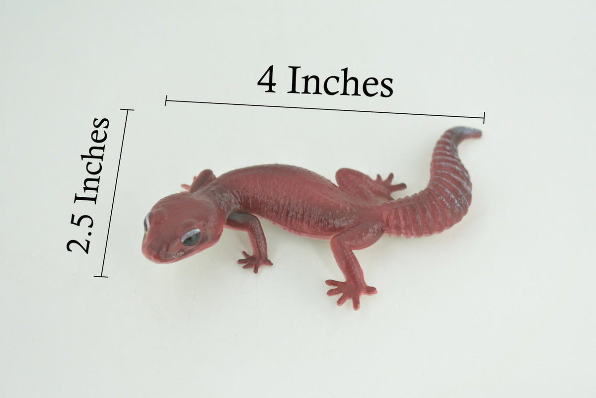  Gecko, Gargoyle gecko, Museum Quality, Educational, Hand Painted, Rubber Lizard, Peking Gecko, Realistic Reptile, Diorama, Toy, Kids, Gift, 4 Inches. CH1020 BB218
