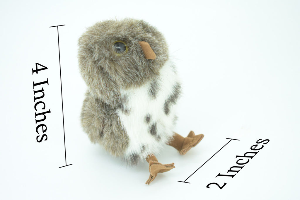 Spotted Owl Finger Puppet, Very Nice Plush Owl, Stuffed Bird, Educational, Realistic, Lifelike Model, Gift,    4"    F1816 B72