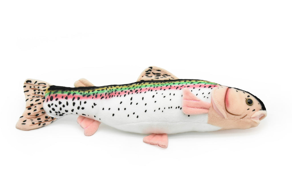 Rainbow Trout, Very Nice Plush Fish, Stuffed Animal, Educational, Realistic Figure, Gift, 17 Inches