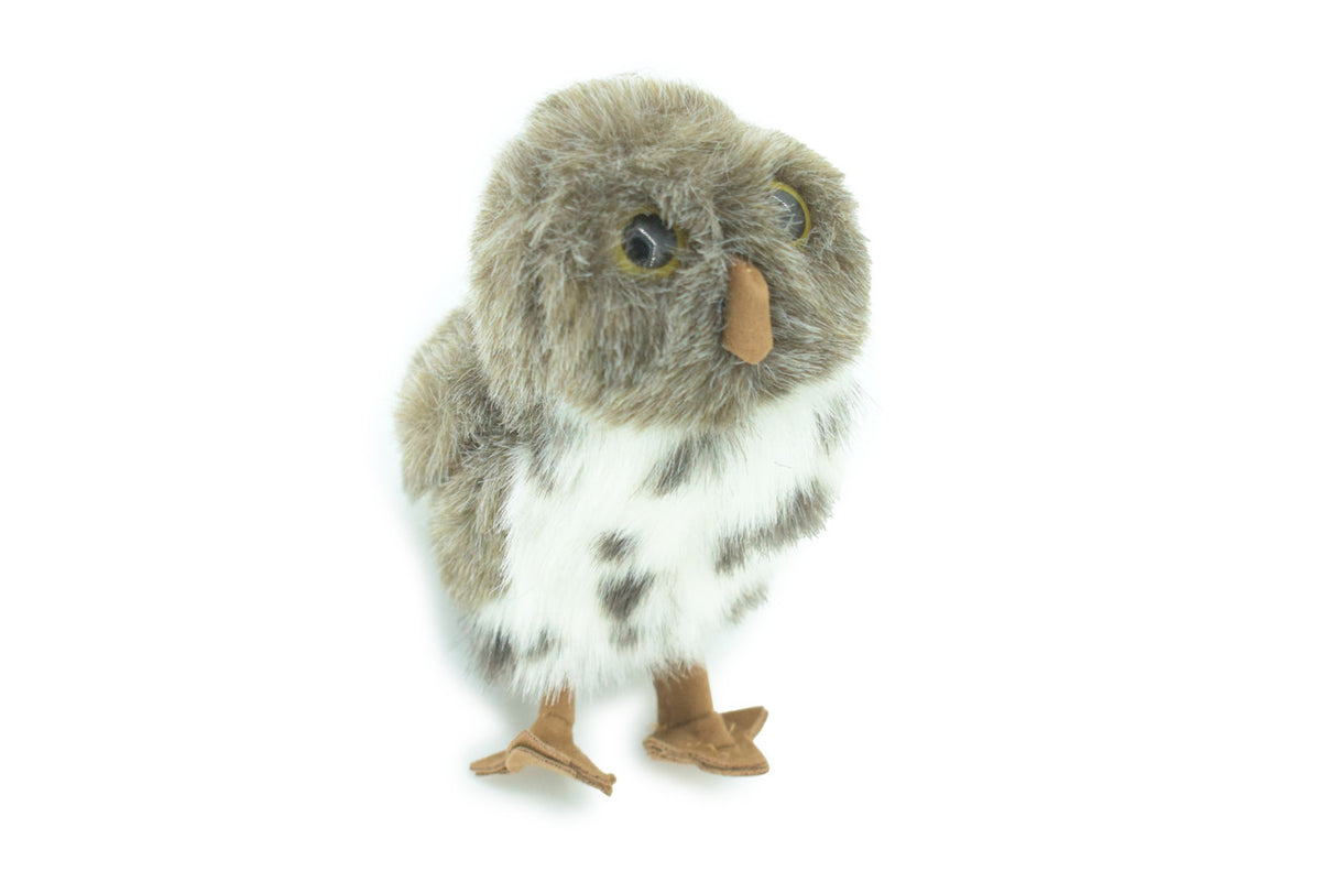 Spotted Owl Finger Puppet, Very Nice Plush Owl, Stuffed Bird, Educational, Realistic, Lifelike Model, Gift,    4"    F1816 B72