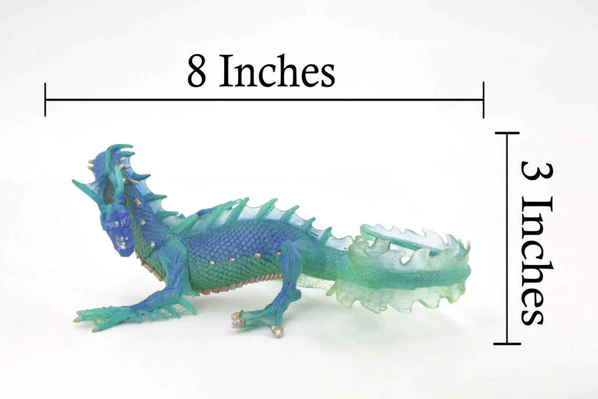 Dragon, Midnight Moon Dragon, Museum Quality, Highly Detaied, Hand Painted, Myth, Fantasy, Plastic, Educational, Realistic,   Lifelike Figurine, Gift,     8"     F4278 B370