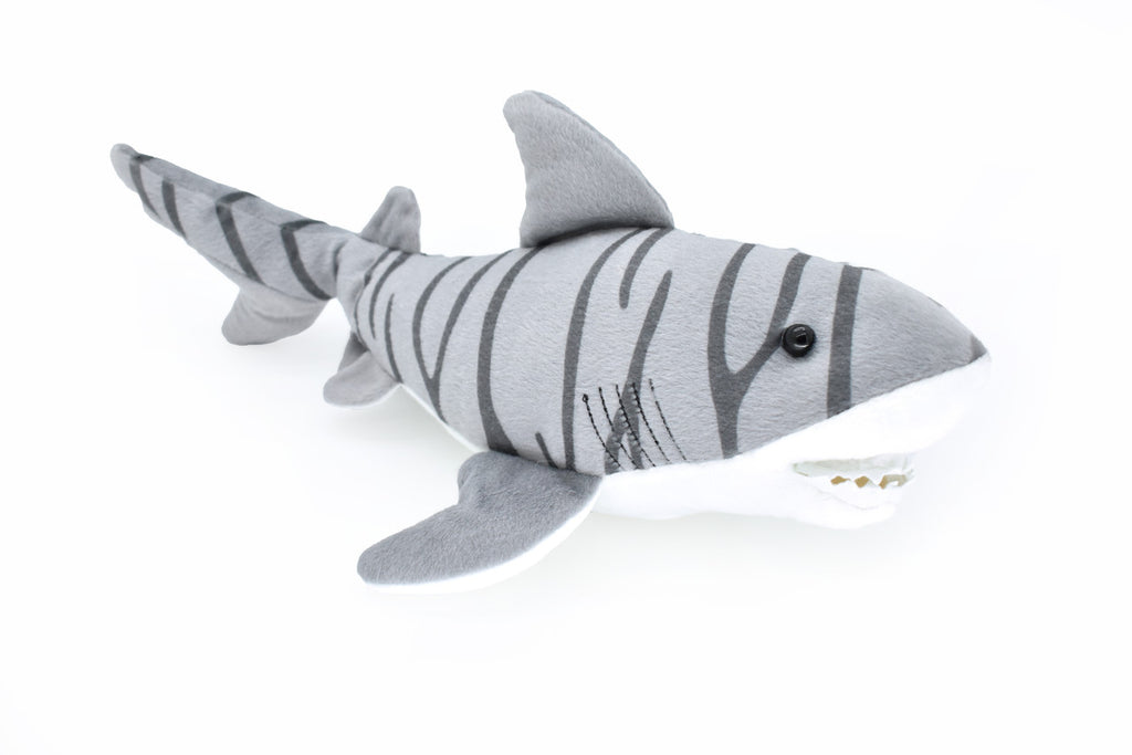 Tiger Shark, Realistic Stuffed Soft Toy Educational Kids Gift Plush Animal  16"   F4371 B470