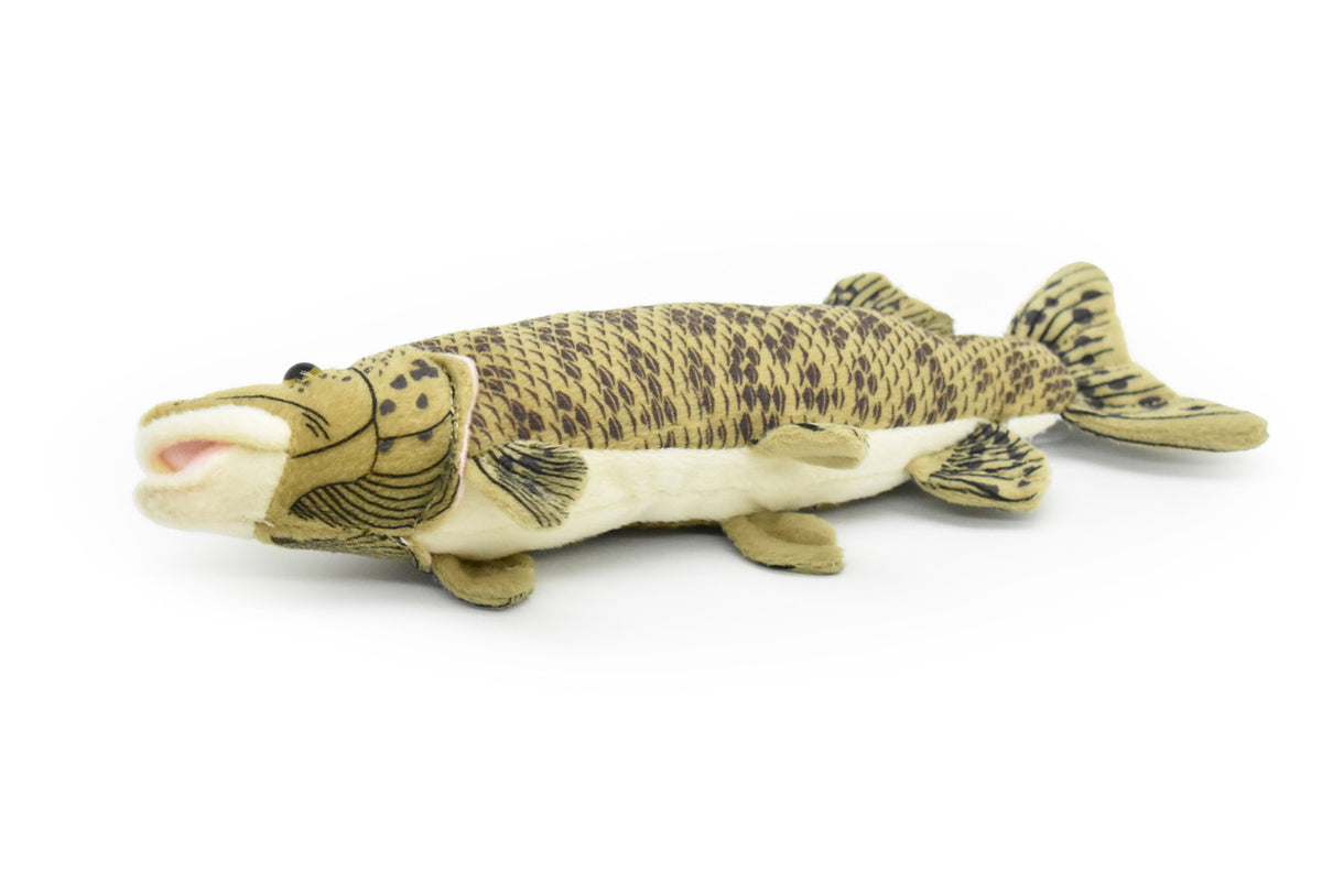 Muskellunge Plush Toy, Realistic Stuffed Animal, Muskie, Musky, Soft Plush Fish, Stuffed Fish, Educational, Toy, Kids, Realistic Figure, Fishing Gift     10"    F4609 BB60