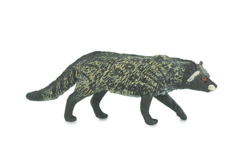 African Civet, Educational, Hand Painted, Museum Quality, Realistic, Rubber Animal, Realistic, Diorama, Toy, Kids, Gift, 3 Inches. CH831 BB194