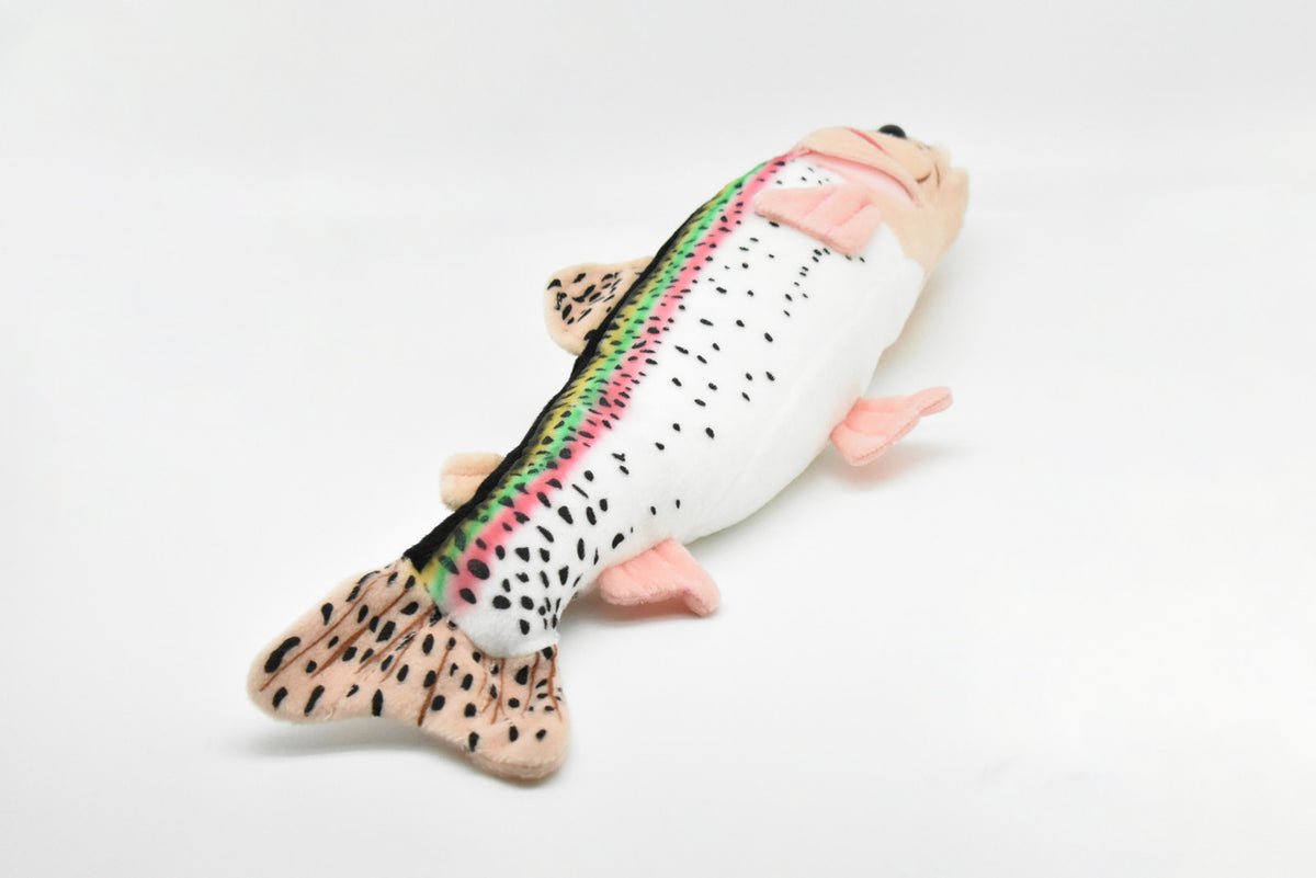 Rainbow Trout Plush Toy, Realistic Stuffed Animal, Soft Plush Fish, Stuffed Fish, Educational, Toy, Kids, Gift,      17"       F2005 BB55