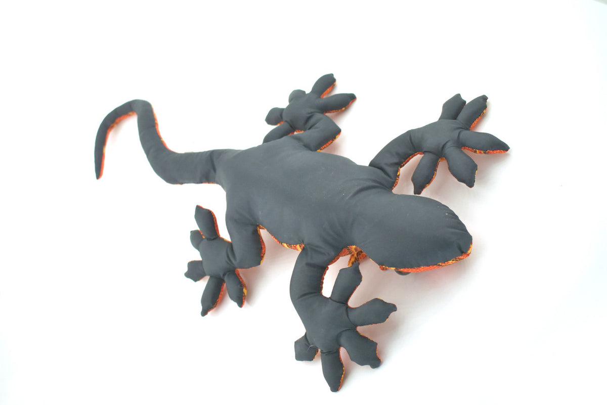Lizard, Reptiles, Iguana, Orange, Hand Made, Thailand Sand Creatures, Toy, Paper Weight, Bean Bag, Cornhole, Game, Kids, Educational, Gift, 17", 2 lbs, TH63 BB308 