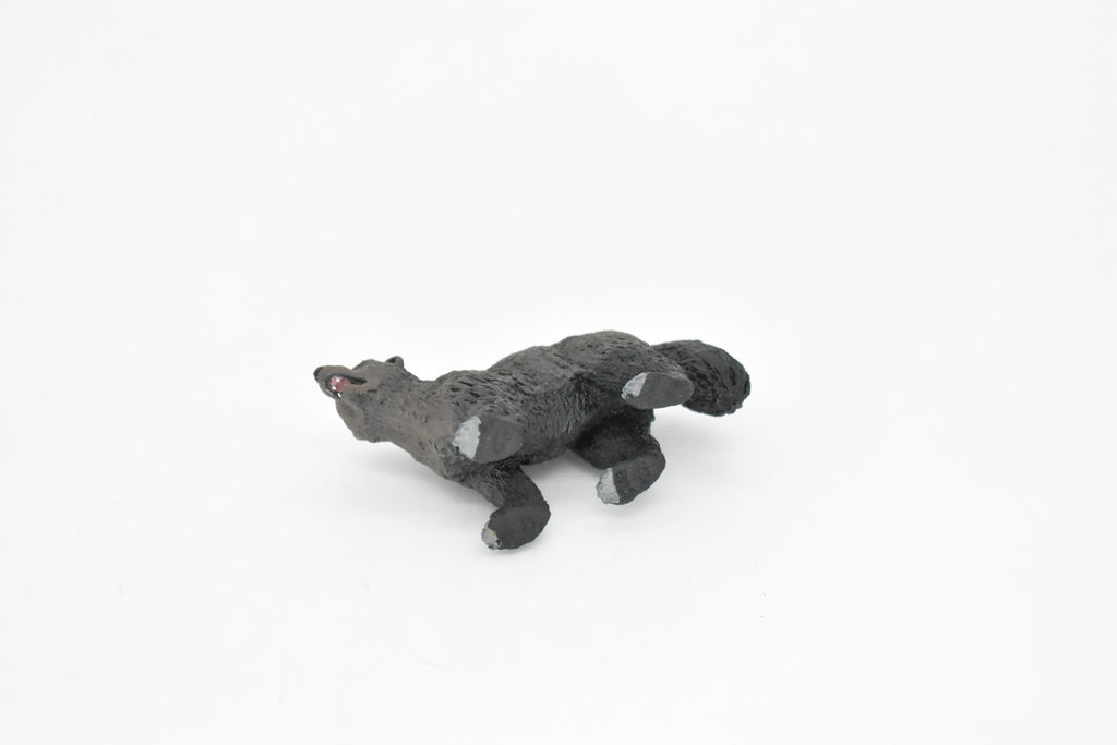 Wolverine, Gulo gulo, Museum Quality, Educational, Rubber Animal, Hand Painted, Realistic, Diorama Model, Toy, Kids, Gift,  3 Inches.     CH093 BB85